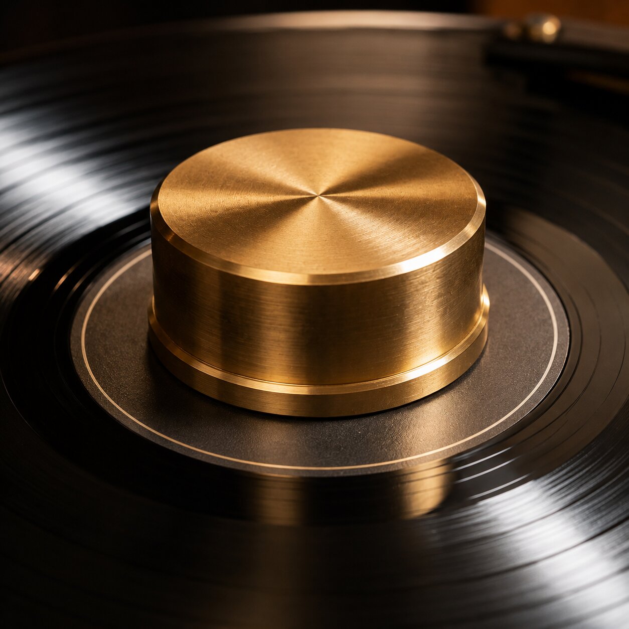 Solid Brass Record Weight Stabilizer