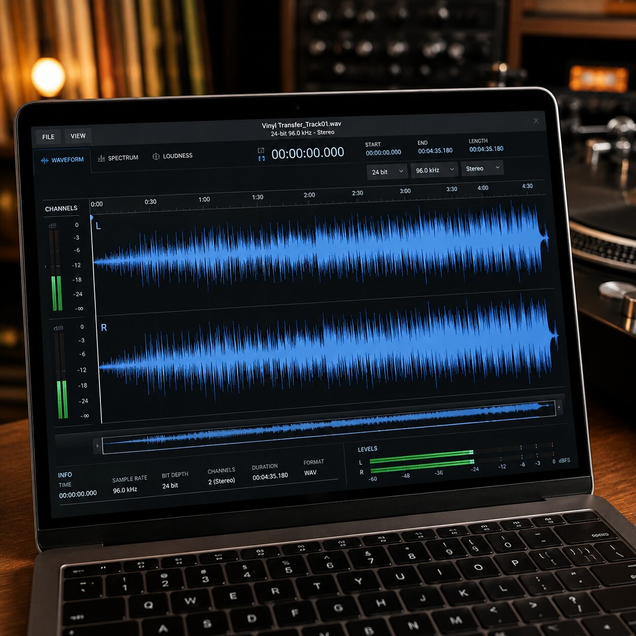 FLAC Audio Waveform Capture in Software