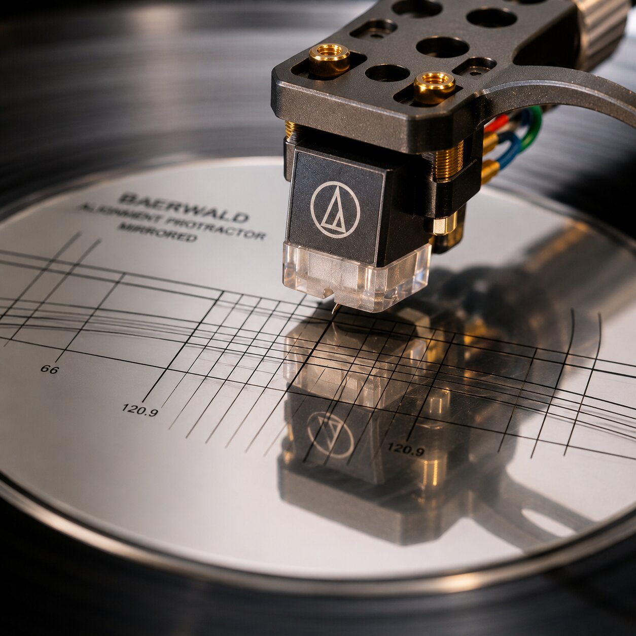 Cartridge Alignment Protractor Grid