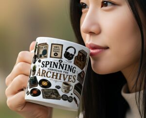 Vinyl Collector Mug – Spinning Through the Archives